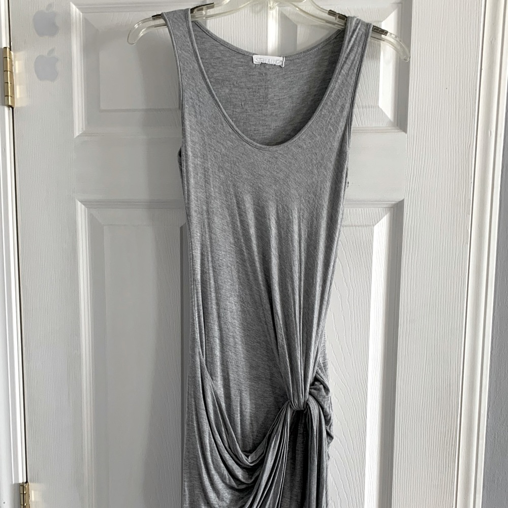 dress with side ruching
